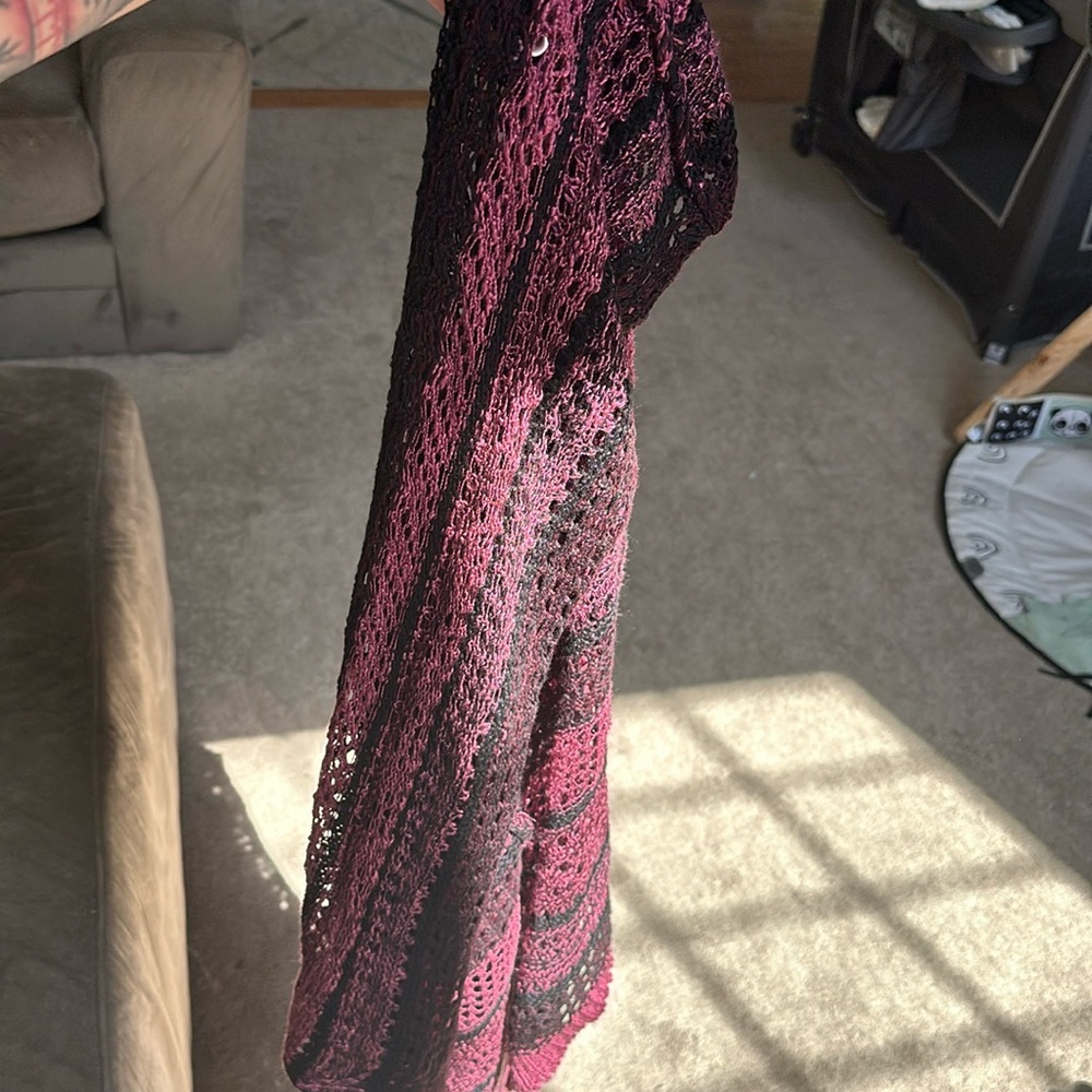 Long sleeve shawl